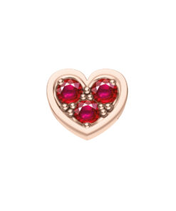 Elements Donnaoro Cuore Reverso In Oro Rosa 18 ct e rubini COD: DCHR9156